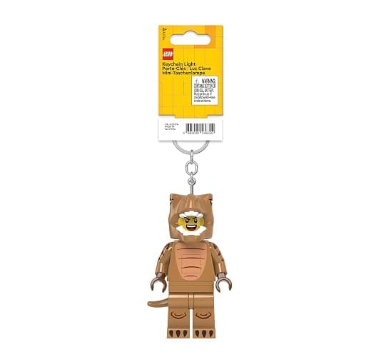 Lego Minifigures Large 3 Inch Tall Figure Keychain Light - T-Rex Costume Fan (KE237H) thumbnail 8