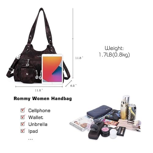 Angel Kiss Purses for Women Hobo Bag Soft PU Leather Shoulder Bag for Women thumbnail 3