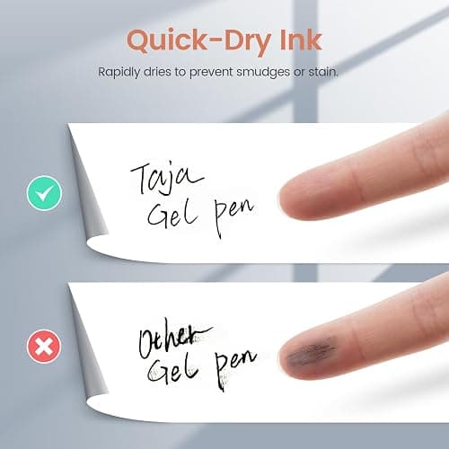 Gel Pens, 6pcs 0.5mm Fine Point Smooth Writing Pens, Quick Dry Black Ink Pens for Journaling and Note Taking, Cute Aesthetic Pens for Office School & Home Supplies thumbnail 4
