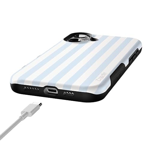 Casely iPhone 16 Plus Case | Blue Stripes | Sunday Best | Compatible with MagSafe | Bold Protective Design thumbnail 8
