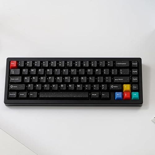 Sumgsn 114 Keys Doubleshot Translucent Keycaps, Glitter Neon keycaps, Cherry Profile Keycap Set for 60% 65% 75% Mechanical Keyboard Cherry Mx Switches thumbnail 2