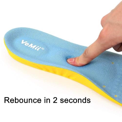 Shoe Insoles for Women Men and Kids, Memory Foam Insoles, Comfortable Sports Shoe Inserts for Shock Absorption and Relieve Foot Pain, Plantar Fasciitis Arch Support Insoles, M(Men 6-9/ Women 7-11) thumbnail 2