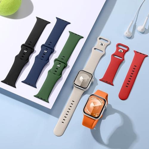 Lenrao 6 Pack Sport Band Compatible with Apple Watch  thumbnail 4