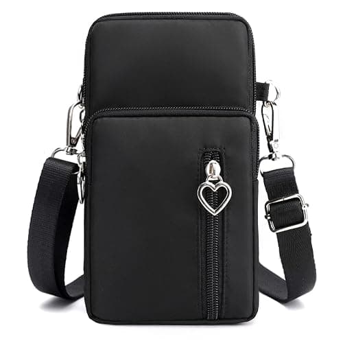 JANKS Small Crossbody Bag for Women - Mini Phone Purses with Crossbody Strap and Wallet - Nylon Arm Bag - Image 1