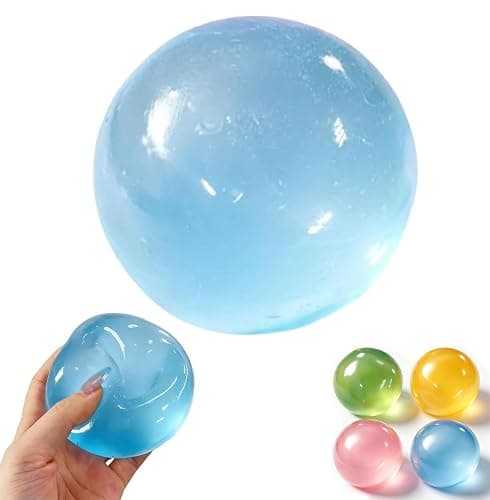 Coconut Oil Squishy, Coconut Oil Stress Ball, Improving Focus, Or Easing Tension During Study, Work, Or Relaxation, Non-Sticky (Blue) - Image 1