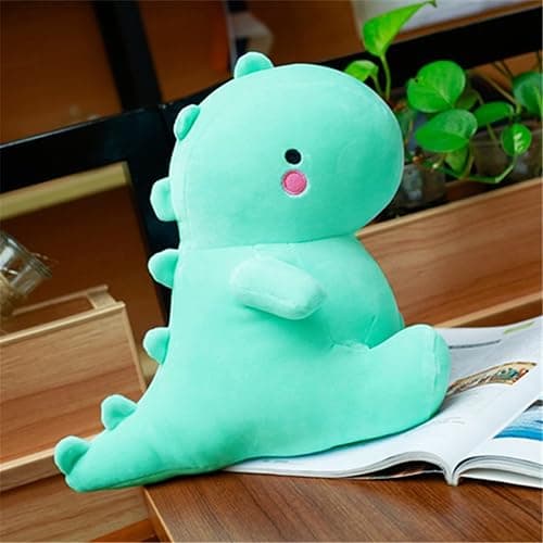 VHYHCY Cute Dinosaur Plush Toys, Fat Dinosaur Stuffed Animals Toys Dolls, Soft Plush Stuffed Animal Dino Plushie, Birthday Gifts for Kids Girls Boys Light Blue 20 inch thumbnail 2