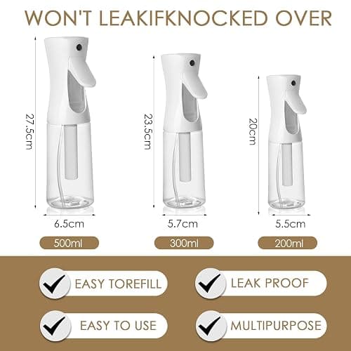 Joe zlvy Empty Spray Bottle for Hair 6.76 Oz/200ml, Continuous Spray Bottle Fine Mist Sprayer, Suitable for hairstyles, cleaning, plants, pets, and hairdressers thumbnail 3