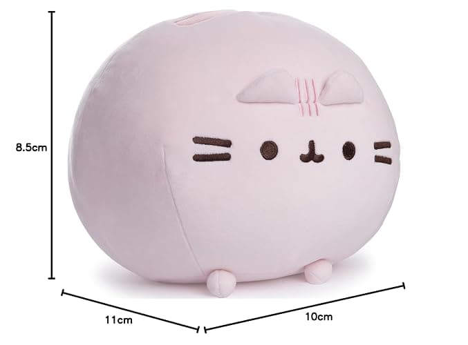 GUND Pusheen Pink Round Squisheen 11-Inch Squishy Plush Toy; Ages 8+ | Promotes Exciting Character Roleplay, Early Sensory Discovery, and Creative Storytelling; Soft, Comforting, Collectible Plush thumbnail 2