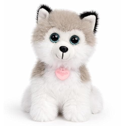 Mushymallow Sitting Dog Stuffed Animal Soft Plush Toy, Gray | 6" Adorable Plush Toy Pocket-Sized Stuffed Dog for Boys Girls Kids Adults Desk Decor Birthday Christmas Gift thumbnail 8