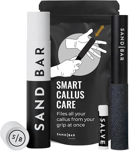 SandBar Callus Remover File for Hands - Durable Aluminum Tool for Callus Care and Dead Skin Removal - Includes Nourishing Salve - Ideal for Athletes, Climbers, and Gym Enthusiasts - Image 1