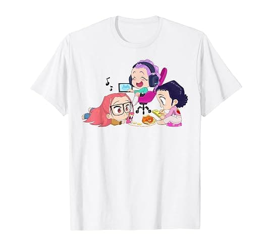 Kpop Demon Hunters Halloween Chibi Huntrix Chillin' at Home T-Shirt - Image 1