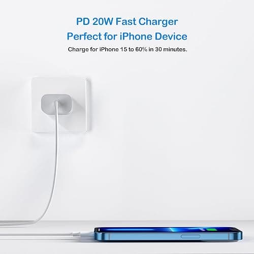 USBC Charger Block for iPhone 17 Charging Plug,MFI Certified Fast USB C Wall Cube 2Pack Power Adapter for iPhone 17/Air/16/16E Pro/Plus/Pro Max/15/14/13/12/11,for iPad Air/Mini USB-C Charge Brick Box thumbnail 3