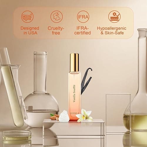 GUFMLA Pheromones Perfumes for Women, Vanilla Perfume, Long Lasting Perfume for Her - Vanilla Soufflé Scent, Travel Size 0.51fl.oz/15ml, Original Formula Eau De Parfum, Perfumes Spray for Women thumbnail 4