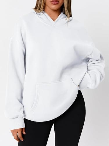 WYNNQUE Hoodies for Women Oversized Sweatshirts Fall Fashion Outfits 2026 Casual Sweaters Tops Fleece Workout Winter Clothes thumbnail 2