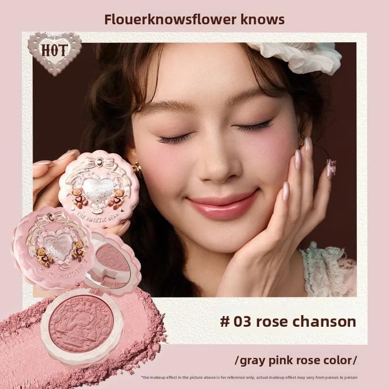 Flower Knows Sweetie bear blush thumbnail 2
