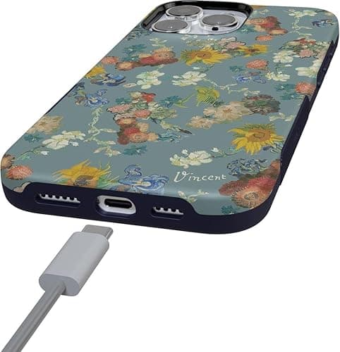 Casely iPhone 16 Pro Max Case | Vincent's Flowers | Van Gogh Museum | Bold Protective Case Design | Compatible with MagSafe thumbnail 4