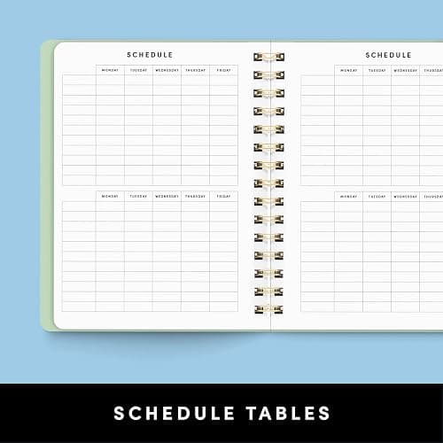 PAPERAGE Academic Planner, Weekly & Monthly Planner & Calendar, 12-Months, July 2026 - June 2027, (7" x 8"), School & Student Planning Agenda with Tabs, Bonus Pages & Inner Pocket, Raspberry thumbnail 6
