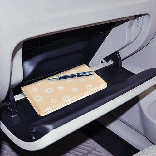 CoBak Car Registration and Insurance Holder - Vehicle Glove Box Car Organizer,Auto Truck Comparment Accessories Case with Magnetic Closure for Essential Document,Driver License,Cards thumbnail 6
