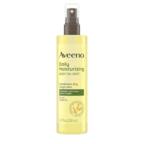 Aveeno Daily Moisturizing Body Oil Mist with Oat Oil and Jojoba Oil for Rough, Dry, Sensitive Skin, Nourishing Body Spray for Smoother, More Even Skin, Paraben- & Silicone-Free, 6.7 fl. oz - Image 1