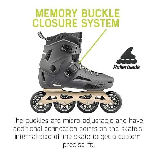 Rollerblade Lightning 90 Men's Urban Inline Skate, Anthracite and Taupe thumbnail 4