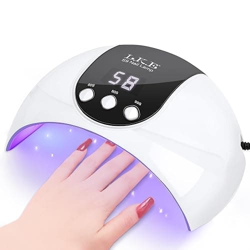 UV Nail Lamp, 54W UV Lamps for Gel Nails Nail UV Lamp Led Nail Lamp with 3 Timer, Auto Sensor, LCD Screen, USB Plug Gel Nail Curing Lamp, Led Gel Nail Lamp Nail Dryer - Image 1