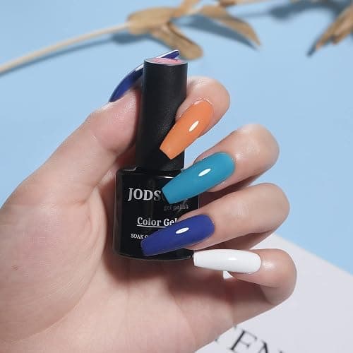 JODSONE Gel Nail Polish Kit with U V Light for Nail 32 Colors Soak Off Nail Gel Polish Set Manicure Accessory Tools Lamp Gel Nail Kit for Nail Art Manicure Salon DIY and Home thumbnail 5