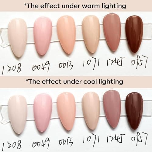 modelones Gel Nail Polish Kit -6 Colors Fall Winter Nude Pink Gel Polish Set Skin Tones Neutral Brown Soak Off Gel Nail Kit Manicure DIY Nail Art Salon Home Gift thumbnail 9