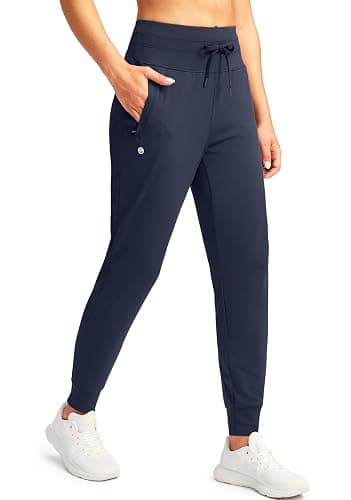 G Gradual Women's Joggers Pants with Zipper Pockets High Waisted Sweatpants Athletic Tapered Pants for Women Lounge Workout - Image 1