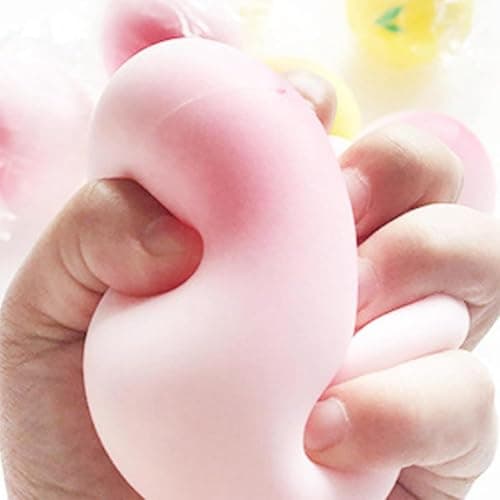 Banana Stress Balls - Stretchy Fruit Stress Balls for Adults and Party Favors, Yellow Banana Dough Ball for Vase Filler, Home Decoration, Christmas Decoration, Easter Basket Stuffers thumbnail 4