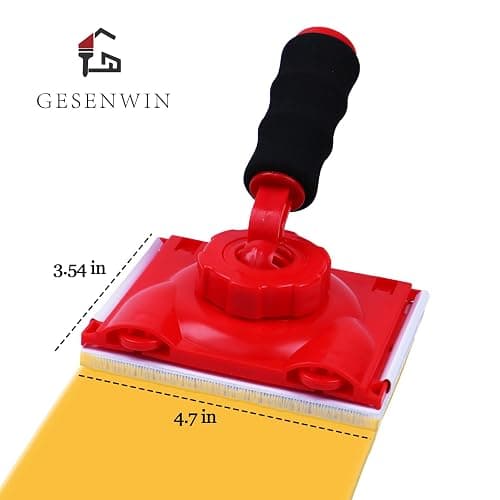 GRSL43 Paint Edger Trimmer with 2 Replacement Pads | Improved Guide Wheels | Edge Painting Tool for Walls, Ceilings, Corners & Trims | Paint Pad Applicator, Edge Trimmer & Paint Edger Tool thumbnail 2