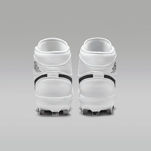 Jordan 1 Retro Metal Men's Baseball Cleats (White/White/Black) thumbnail 6