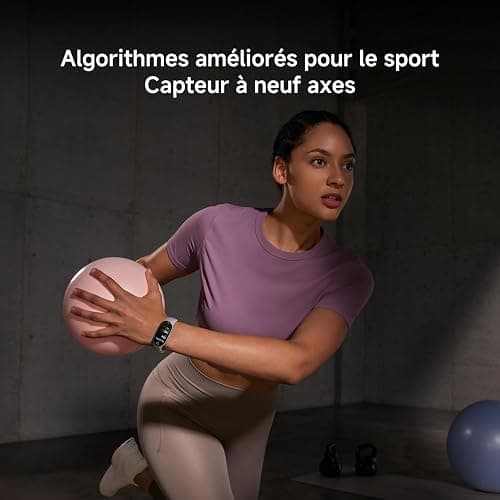 XIAOMI Smart Band 10, Bracelet Connecté, Autonomie 21 jours, rose | Charge rapide, suivi sommeil et santé, 150+ sports, iOS et Android, 5 ATM, garantie 2 ans, cadres multimatériaux thumbnail 6