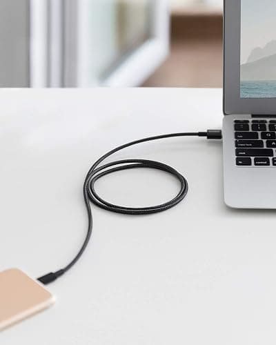 Anker 3.3ft Premium Double-Braided Nylon Lightning Cable, Apple MFi Certified for iPhone Chargers, iPhone X/8/8 Plus/7/7 Plus/6/6 Plus/5s, iPad Pro Air 2, and More(Black) thumbnail 7