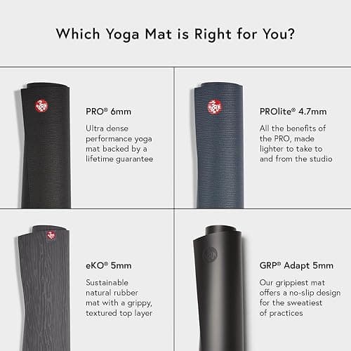 Manduka eKO SuperLite Yoga Mat - 1.5mm Natural Rubber | Foldable & Travel Friendly | Soft Textured Surface | Eco-friendly thumbnail 4