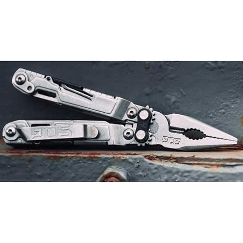 SOG PowerPint Mini Compact Stainless Steel Multi-Tool |18 Lightweight Specialty Tools & SOG Multitool Pliers Pocket Knife, Stone Wash - Stone Wash - One Size - Power Pint thumbnail 2