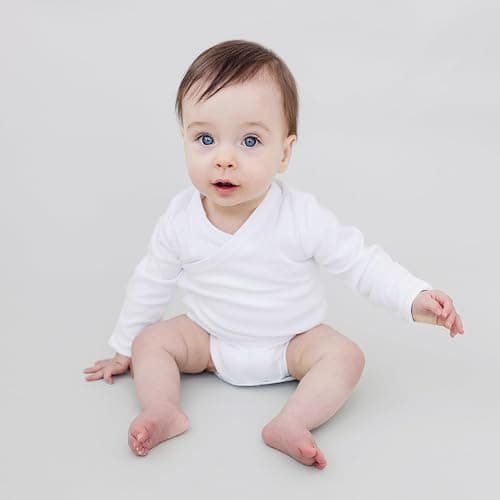 Baby Side Snap Bodysuit Set, 100% Cotton Boy Girl Unisex Kimono Onesie, 4 Pack thumbnail 3