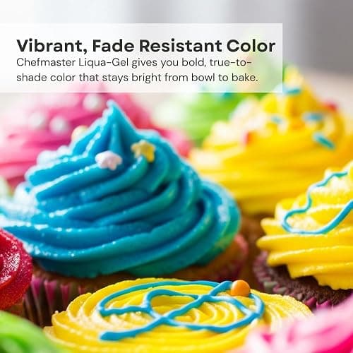 Chefmaster Rose Pink Liqua-Gel® Food Coloring | Vibrant Color | Professional-Grade Dye for Icing, Frosting, Fondant | Baking & Decorating | Fade-Resistant | Easy-to-Use | Made in USA | 0.70 oz thumbnail 3