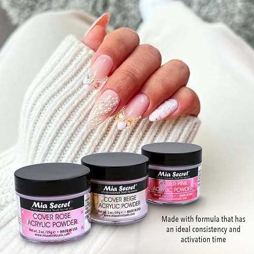 Mia Secret Cover Acrylic Powder 3 Piece Set - Pink/Beige/Rose 1 oz thumbnail 3