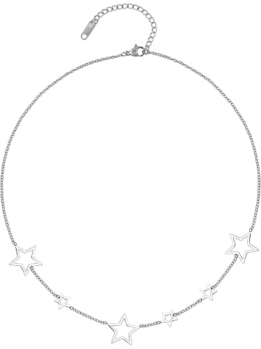 Sacina Gothic Y2k Star Choker Necklace, Star Necklace Y2k, Christmas New Year Jewelry Gift For Women - Image 1