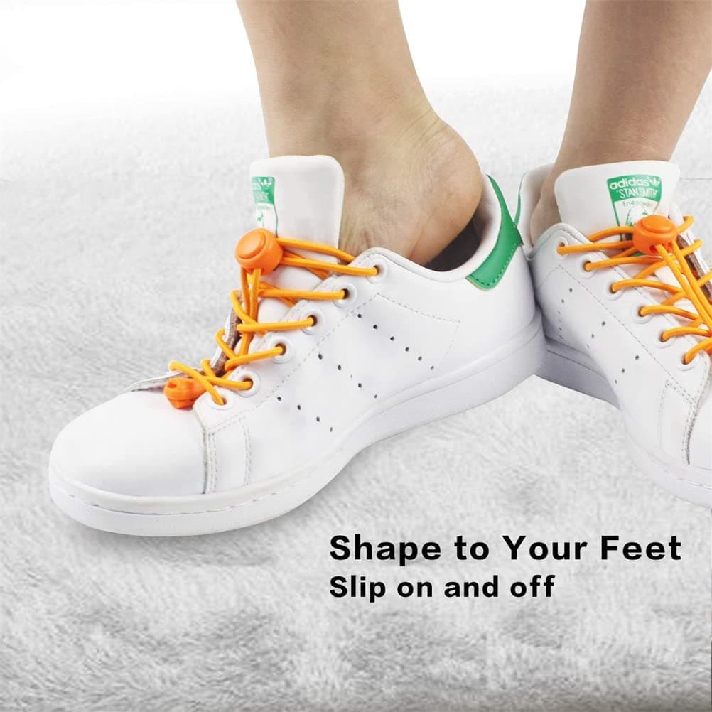 Elastic Shoe Laces No Tie Adjustable Tieless Rubber Shoelaces for Kids and Adults thumbnail 6