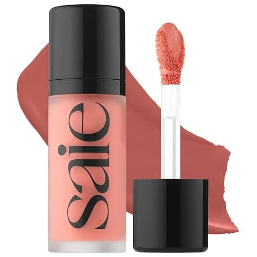 Saie Dew Liquid Blush for Cheeks, Cutie (.40 oz) | Hydrating Liquid Cream Blush Stick with Skin-Loving Formula, Blendable, Dewy Blush for a Natural, Streak-Free Cheek Tint - Image 1