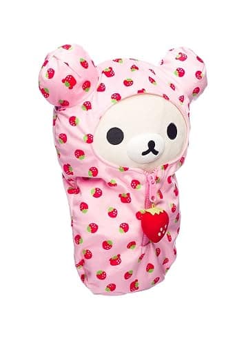 San-X Original Rilakkuma Sleeping Bag Plush Series (Korilakkuma - Strawberry) thumbnail 2