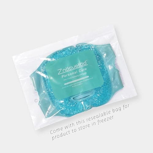Cold Face Eye Mask Ice Pack Reduce Facial Puff, Dark Circles, Gel Beads Hot Heat Cold Compress Pack, Face SPA for Woman Sleeping, Pressure, Headaches, Skin Care, Post Laser Cosmetic Care[Blue] thumbnail 9
