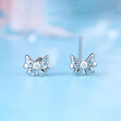 Limerencia 2Pcs 18g Titanium Internally Threaded Tragus Piercing Jewelry Nose Studs Flat Back Earrings Labret, Lip, Helix, Cartilage, Conch, Medusa Piercing for Women Men Sensitive Ears thumbnail 5