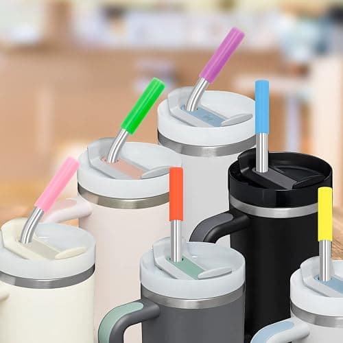 Stainless Steel Replacement Straws for Stanley Adventure Travel Tumbler (6 Straws with Tips for 40oz) thumbnail 6