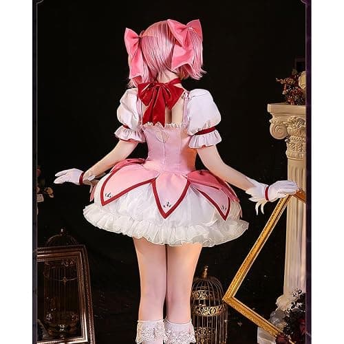 Zhongkaihua Kaname Madoka Cosplay Costume Anime Cosplay Role Play Dress Uniform Suit Full Set Outfit Halloween Carnival Dress up Party thumbnail 6