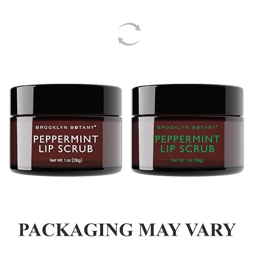 Brooklyn Botany Lip Scrub Exfoliator 1 oz – Lip Moisturizer for Dry Lips and Chapped Lips – Gentle Lip Exfoliator for Smooth and Brighter Lips – Peppermint Flavor thumbnail 2