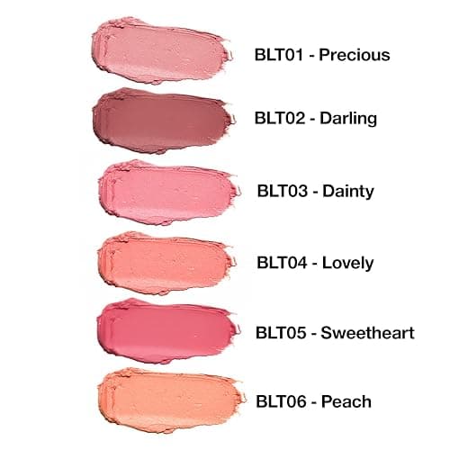 Palladio I'm Blushing 2-in-1 Cheek and Lip Tint, Buildable Lightweight Cream Blush, Sheer Multi Stick Hydrating formula, All day wear, Easy Application, Shimmery, Blends Perfectly onto Skin, Dainty thumbnail 6