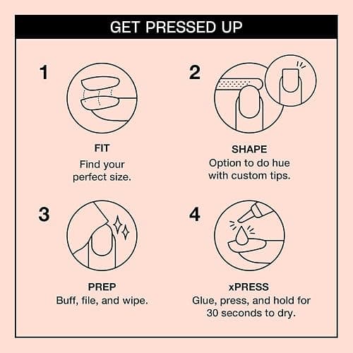 OPI xPRESS/ON Press on Nails | Short Round Classic, Long Almond & Coffin Shape Press-On Professional Nail Art Kit thumbnail 4
