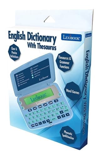 LEXiBOOK D650EN The English Dictionary, Definitions, Thesaurus, Grammar, Phonetic Spellchecker, with Battery, Blue/Grey thumbnail 6